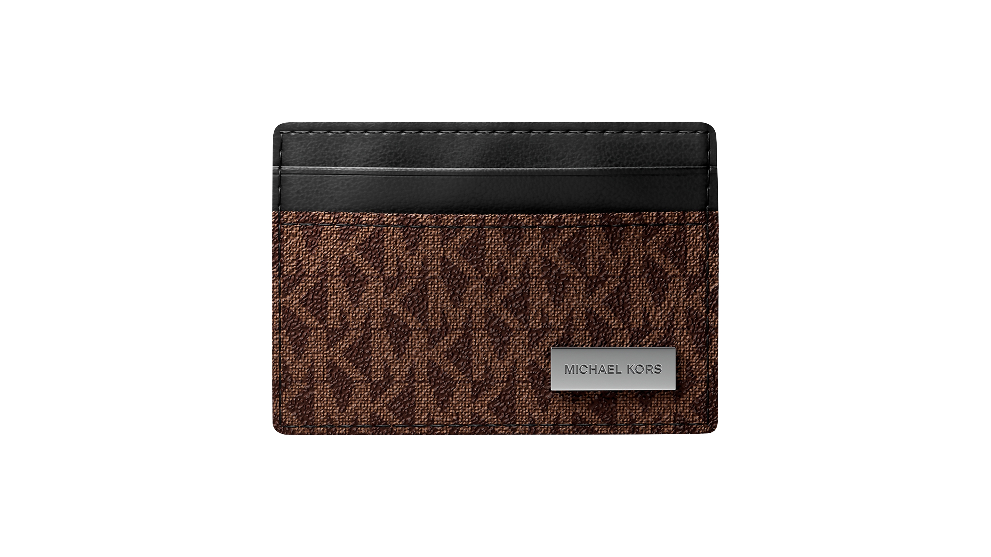 Michael Kors Men's Hudson Id Slot Signature Logo-Print Card Case