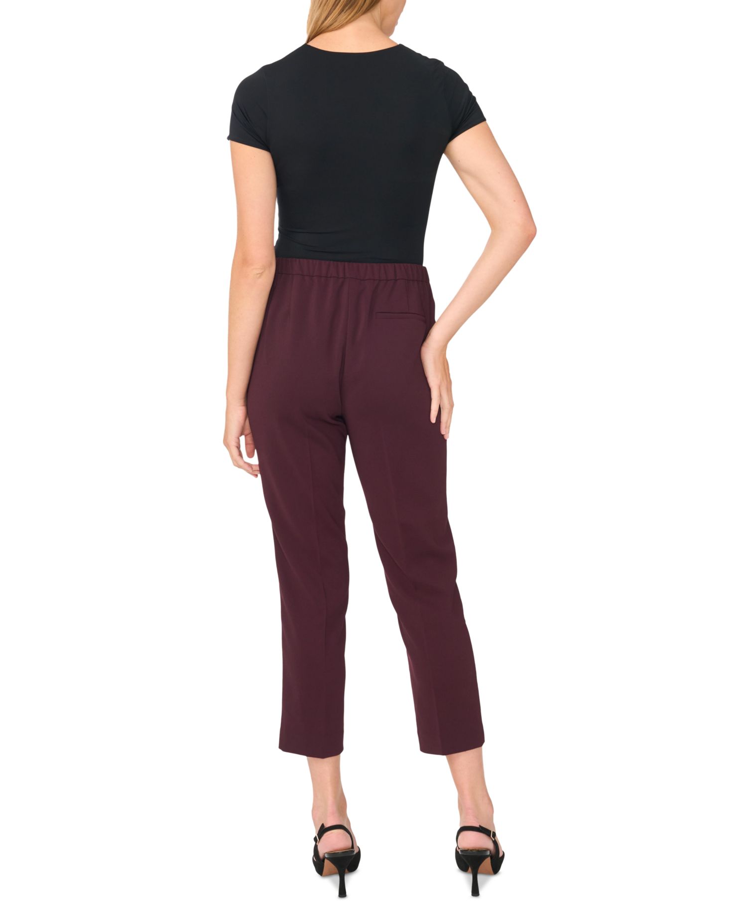 Women's High-Rise Pull-On Cropped Pants