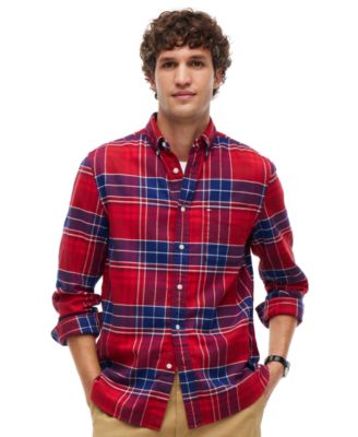 Men's Hero Plaid Flannel Relaxed-Fit Shirt