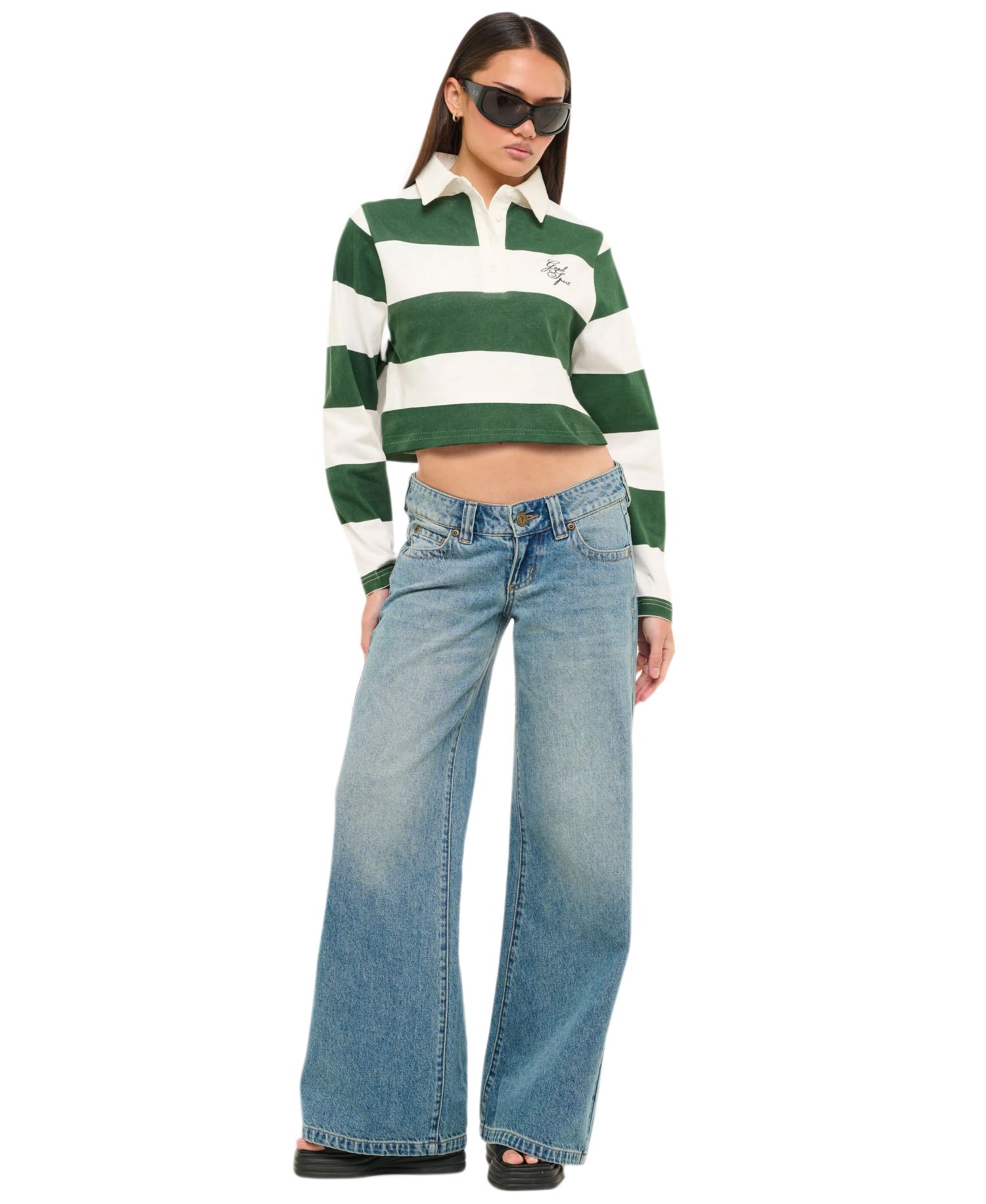 Women's Cassidy Wide-Leg Low-Rise Jeans