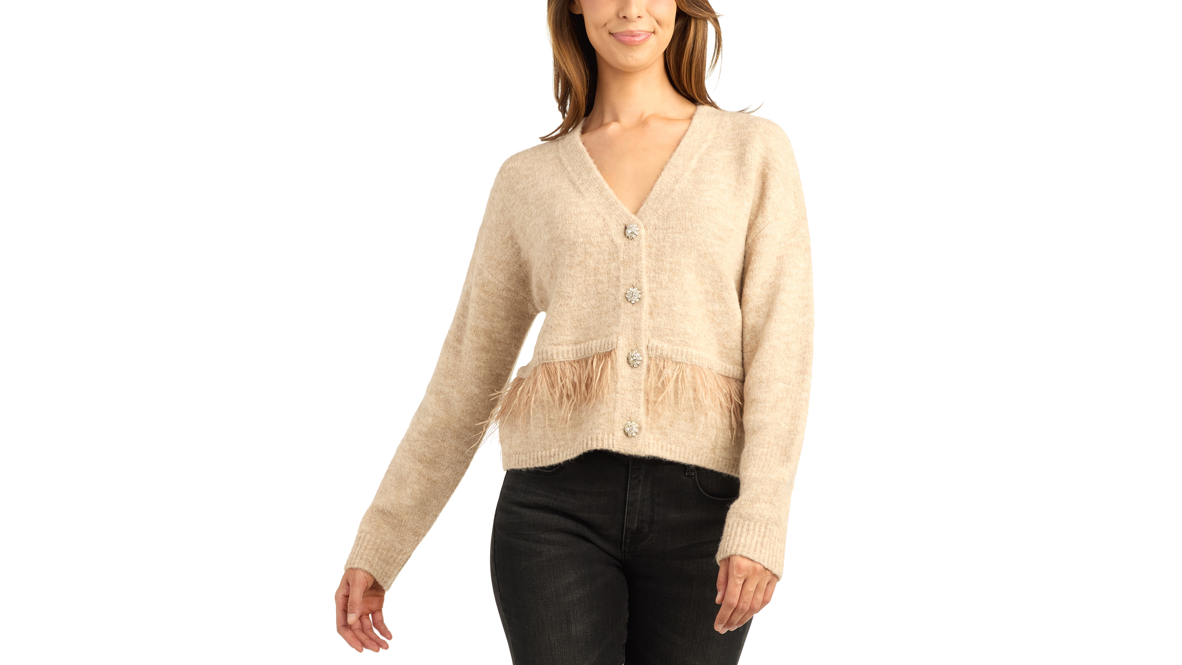 Bcx Juniors' Long-Sleeve V-Neck Lightweight Cardigan