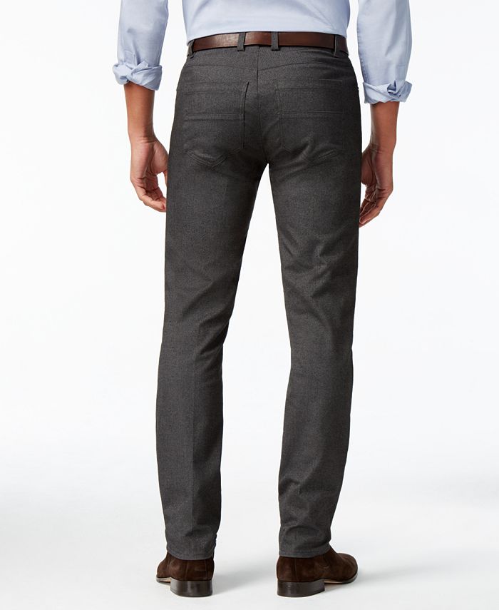 Calvin Klein Men's Twill Herringbone Pants & Reviews - Pants - Men - Macy's