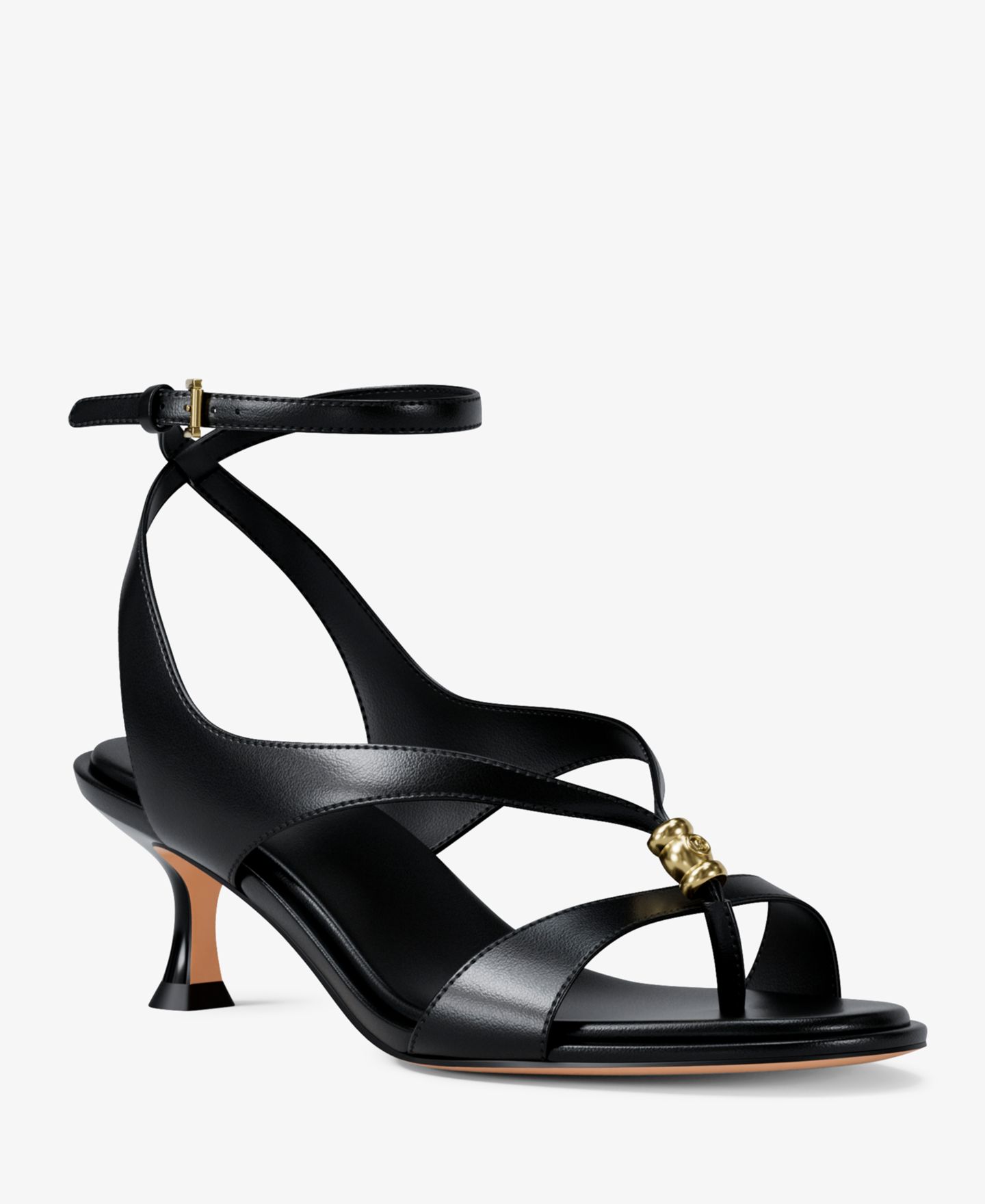 Женские сандалии Michael Kors Cherie Strappy Mid Dress Sandals, цвет: Чёрный — фото 1