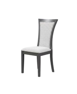 Rubberwood Upholstered Dining Chair with Solid Wood Legs, Transitional