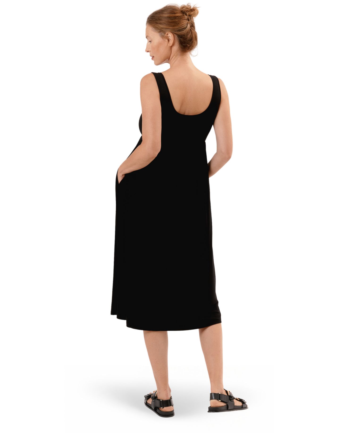 Women's NOM NOM Ribbed Modal Henley Nursing Dress