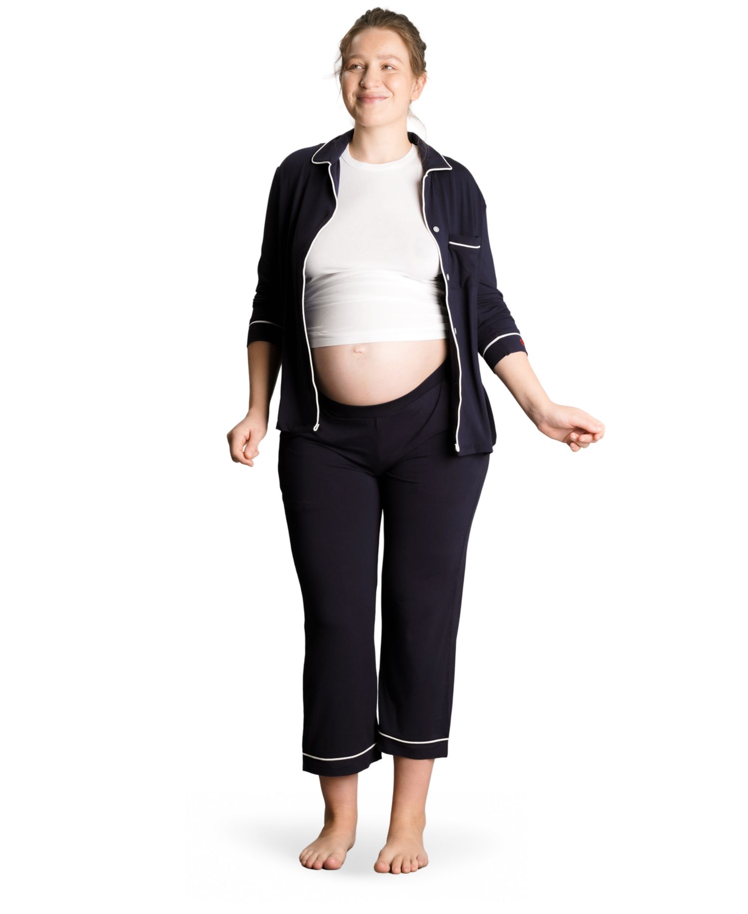 Women's Heart On My Sleeve Maternity & Nursing Pajama Set