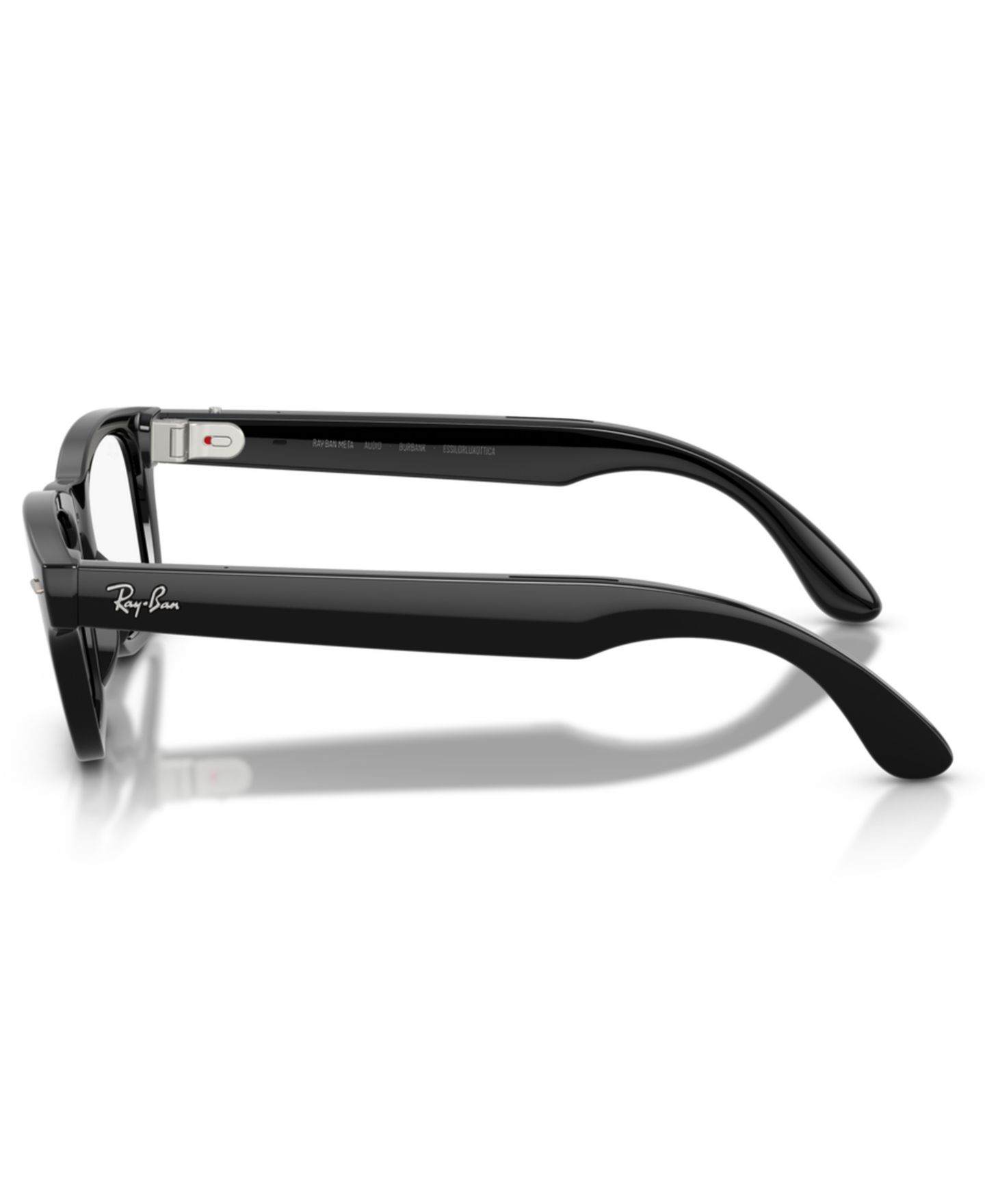 Женские очки Ray-Ban Meta Audio Burbank Optics Polarized Eyeglasses, RW7005V, цвет: Чёрный — фото 3