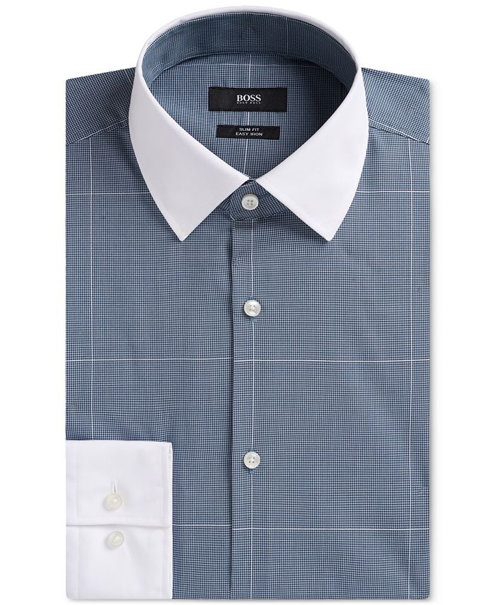 Hugo boss deals contrast collar shirt