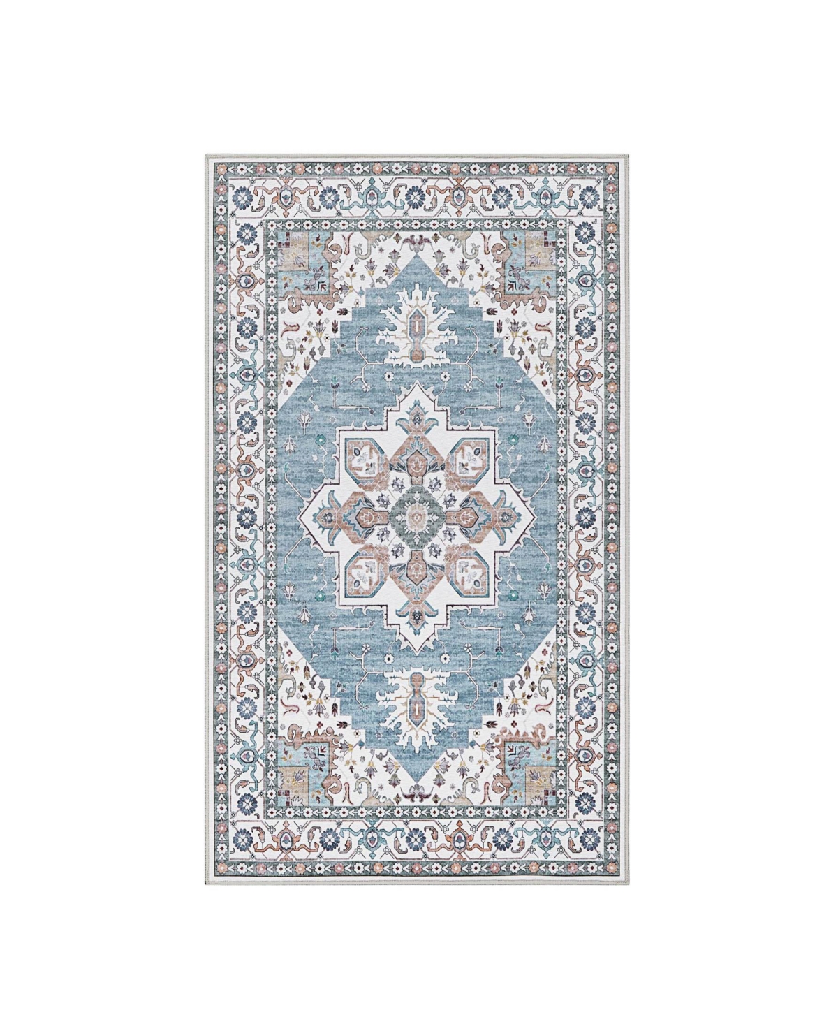 Laura Ashley Florence Medallion Slip Resistant Accent Rug, 26" x 45"