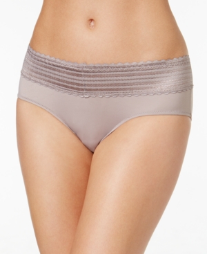 WARNER'S WARNERS NO PINCHING, NO PROBLEMS DIG-FREE COMFORT WAIST WITH LACE MICROFIBER HIPSTER 5609J 