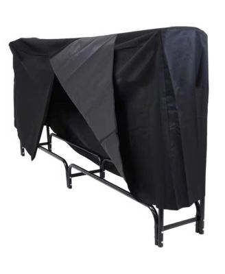 Indoor Outdoor Firewood Log Rack with Cover for Fireplace Storage