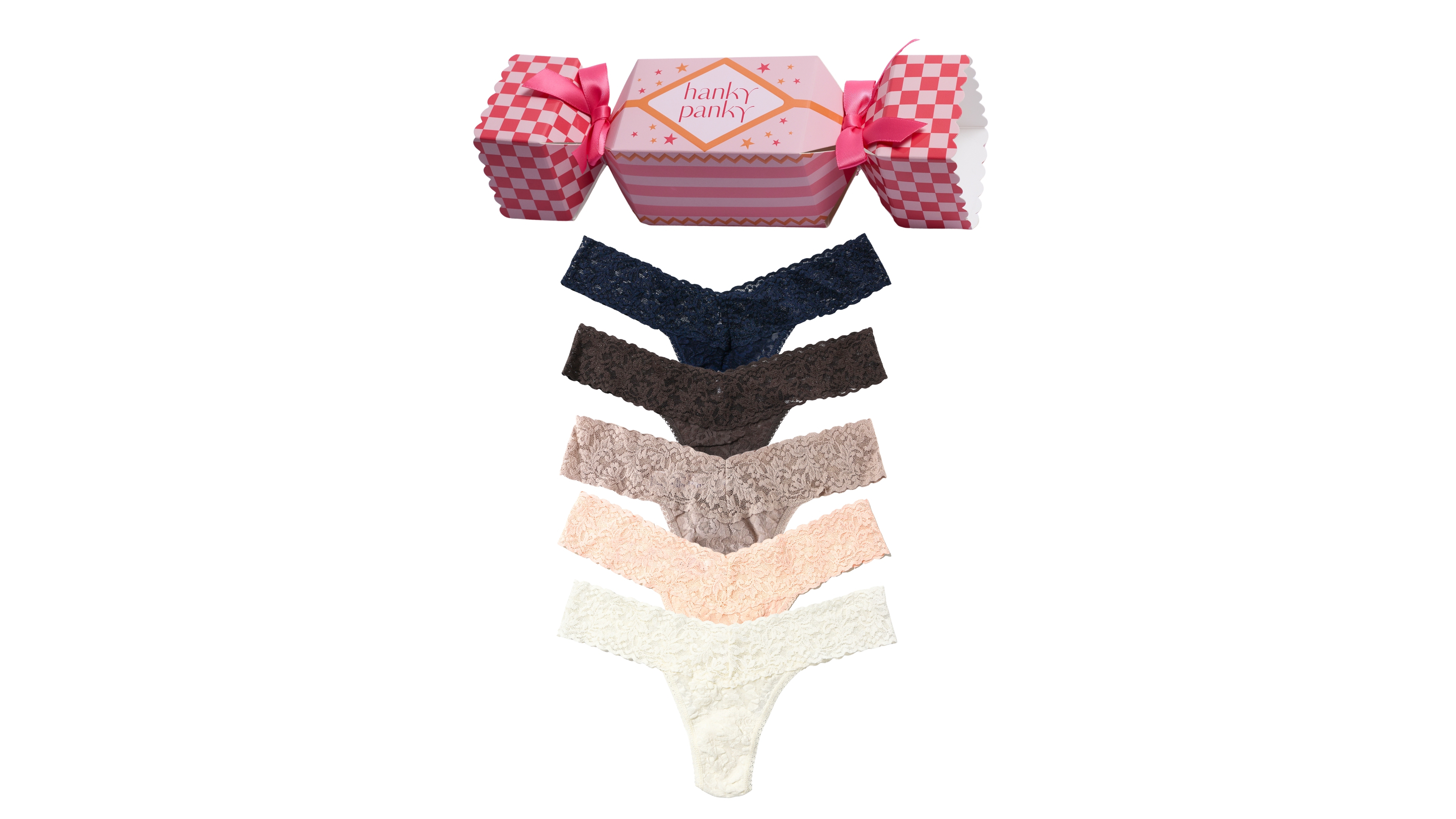 Hanky Panky Women's Signature Lace Floral-Print Low-Rise Thong, 5-Piece