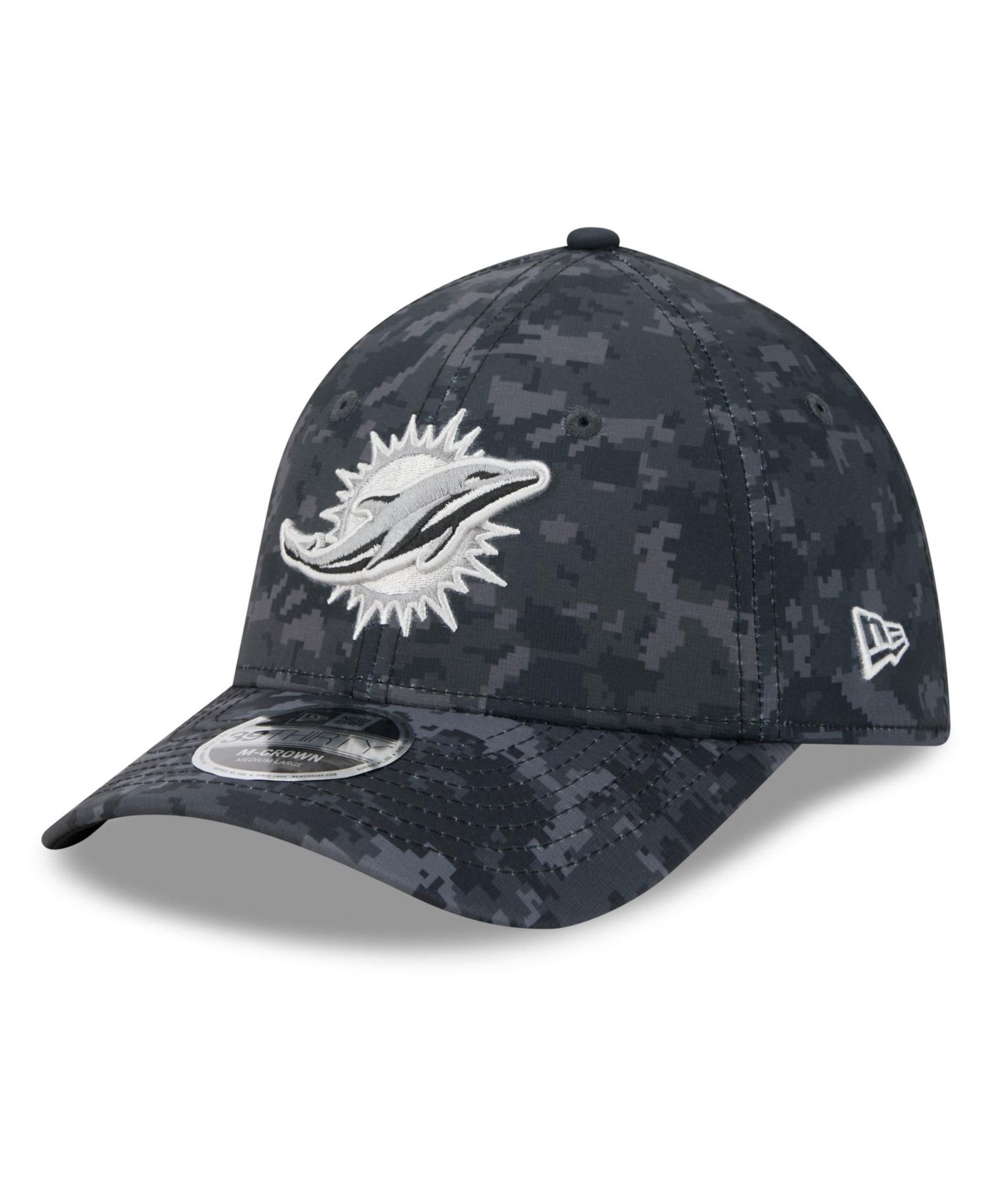 Men's Black Miami Dolphins 2026 Salute to Service 39THIRTY Flex Hat