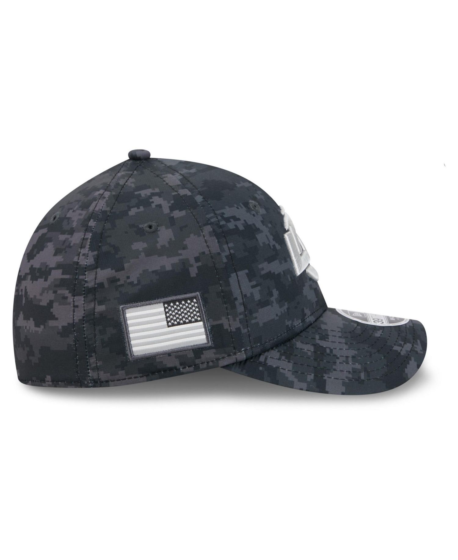 Men's Black Los Angeles Rams 2026 Salute to Service 39THIRTY Flex Hat