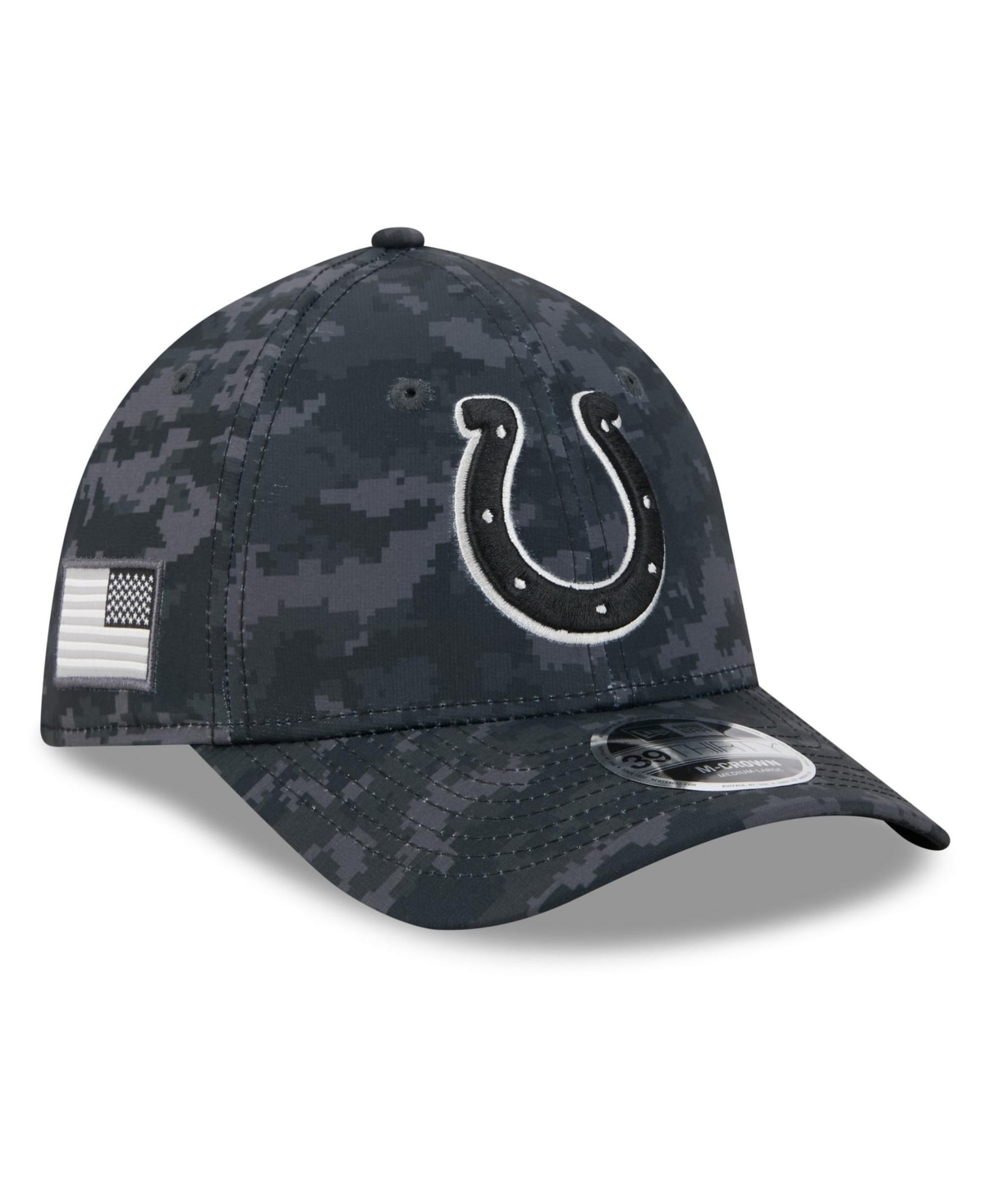 New Era Men's Black Indianapolis Colts 39THIRTY Flex Hat