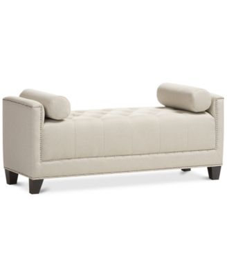 Furniture Alissa Scroll Arm Bench Reviews Furniture Macy S