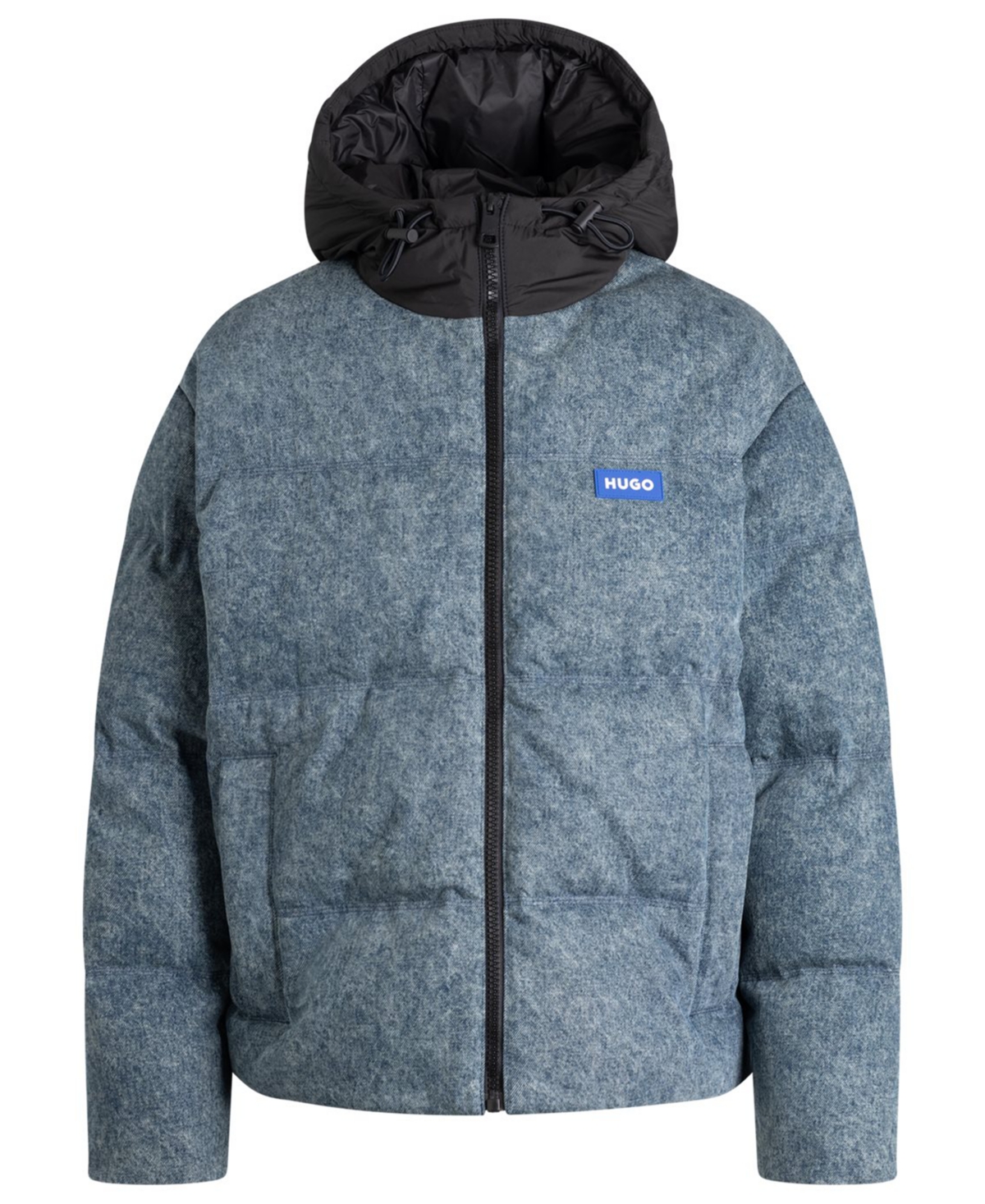 Hugo Boss Men's Dex Denim Hooded Puffer Jacket