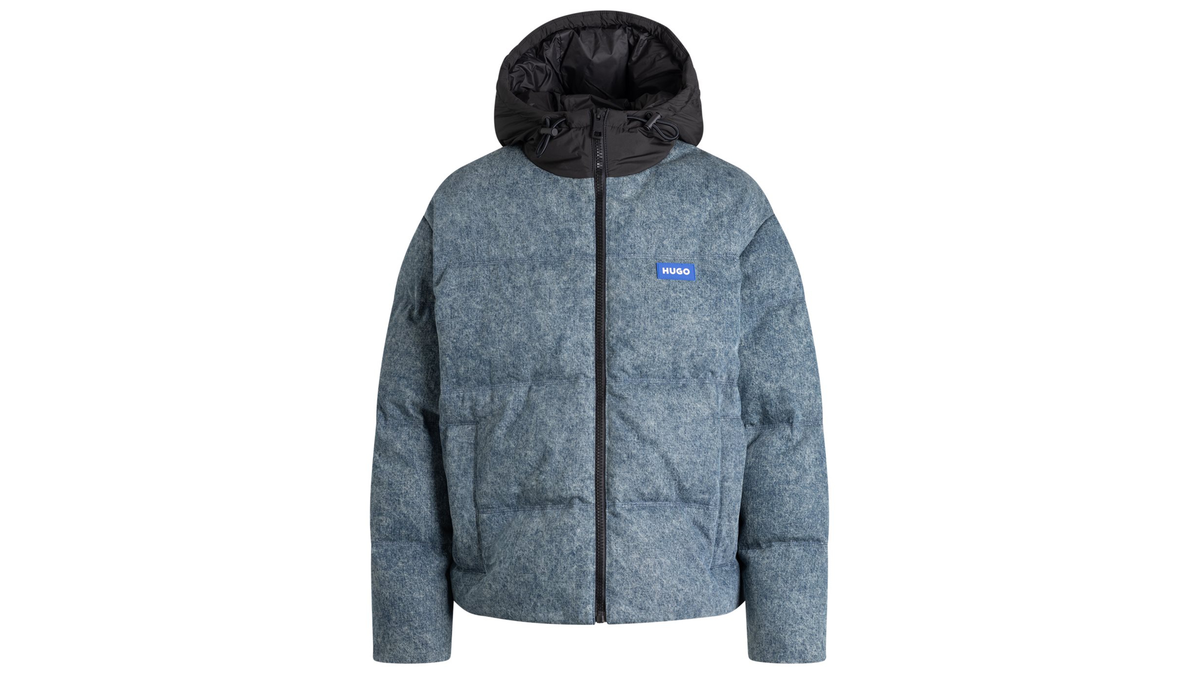 Hugo Boss Men's Dex Denim Hooded Puffer Jacket