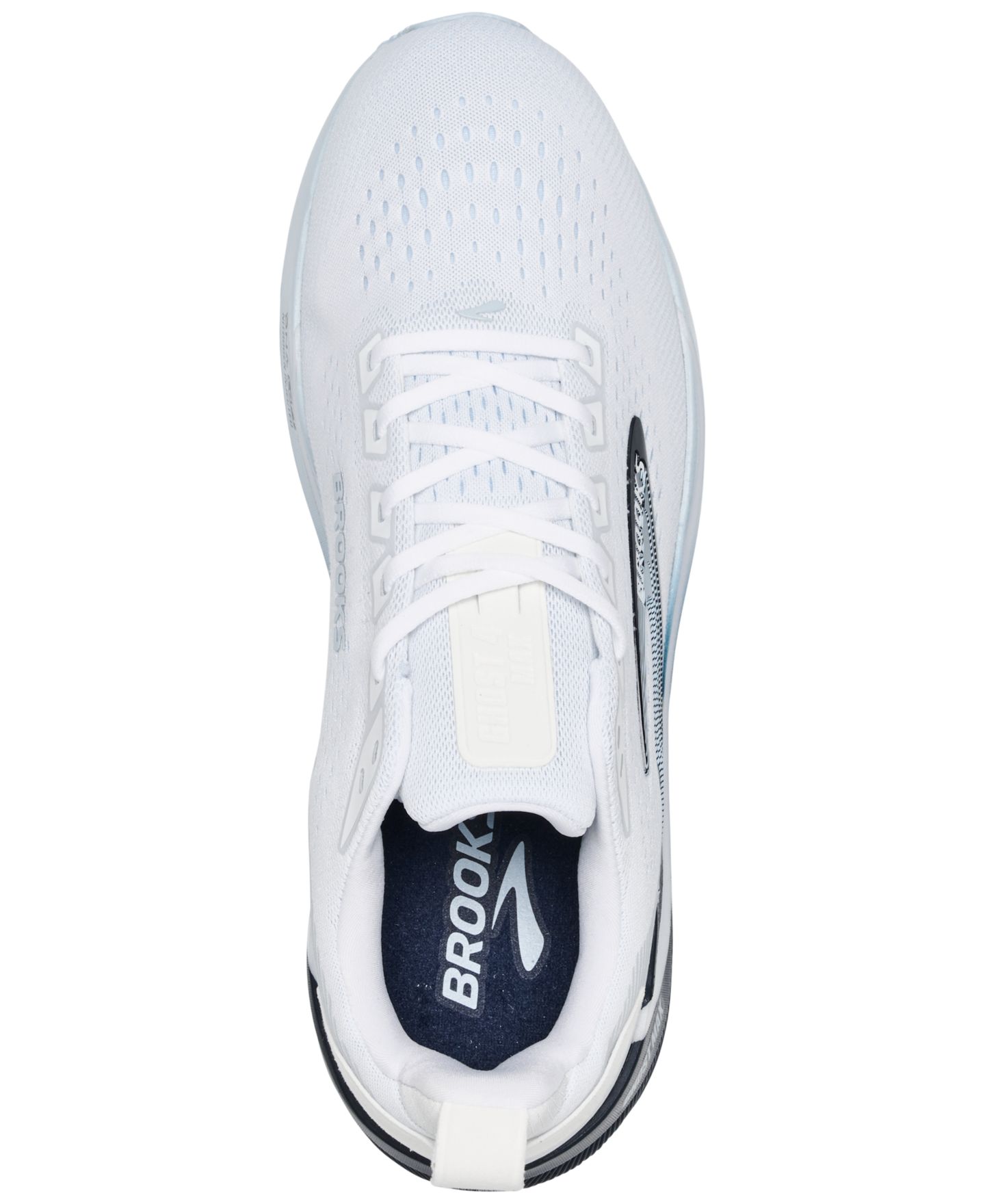 Мужские кроссовки Brooks Ghost Max 4 Stability Running, цвет: Белый / Тёмно-синий — фото 5