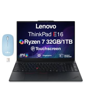 ThinkPad E16, 16" Touchscreen, Ryzen 7 250, 16GB DDR5, 512GB SSD, FP, Backlit KB, Win 11 Pro) DKZ Wireless Mouse