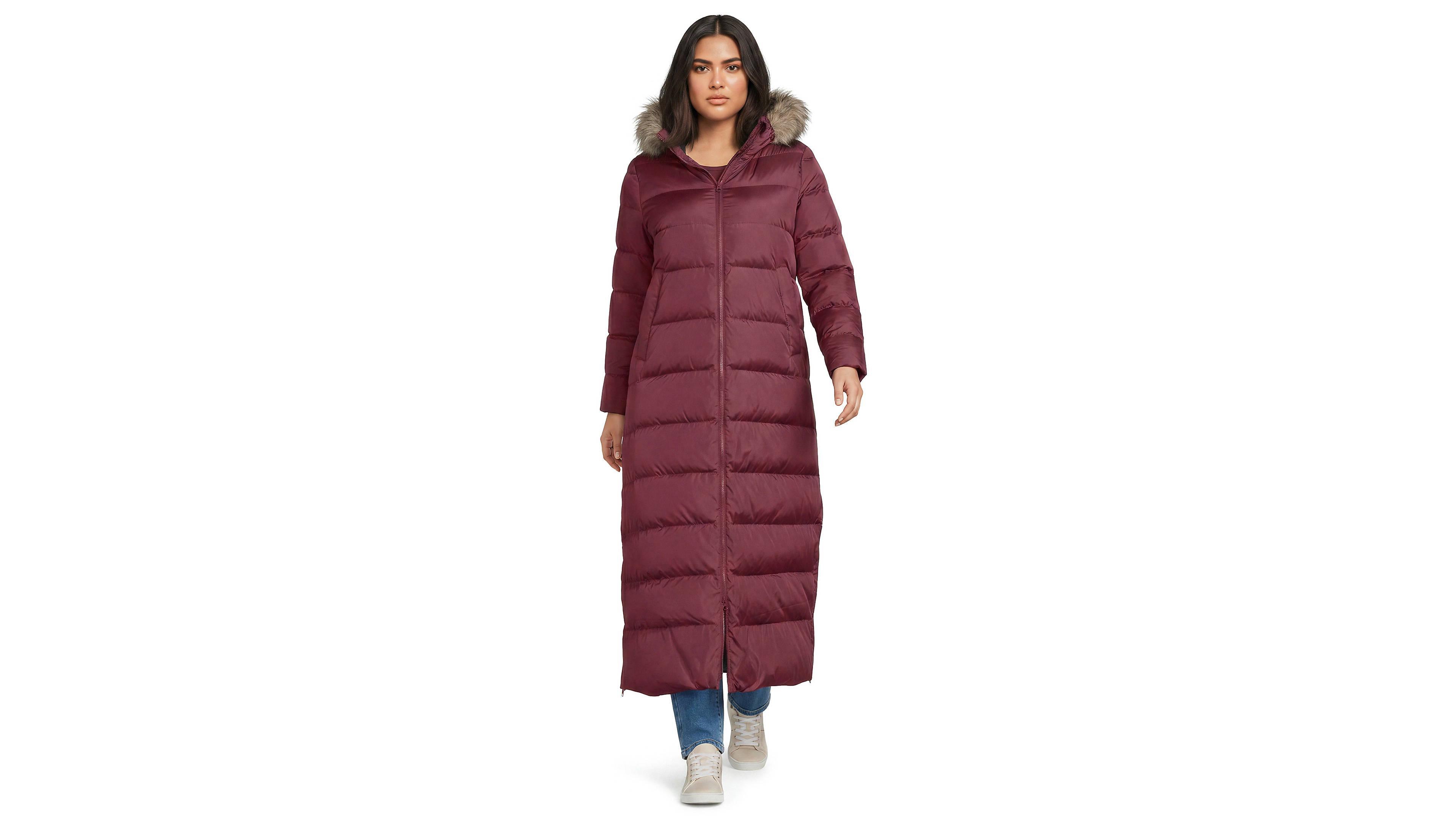 Lands' End Plus Max 600 Down Long Maxi Coat