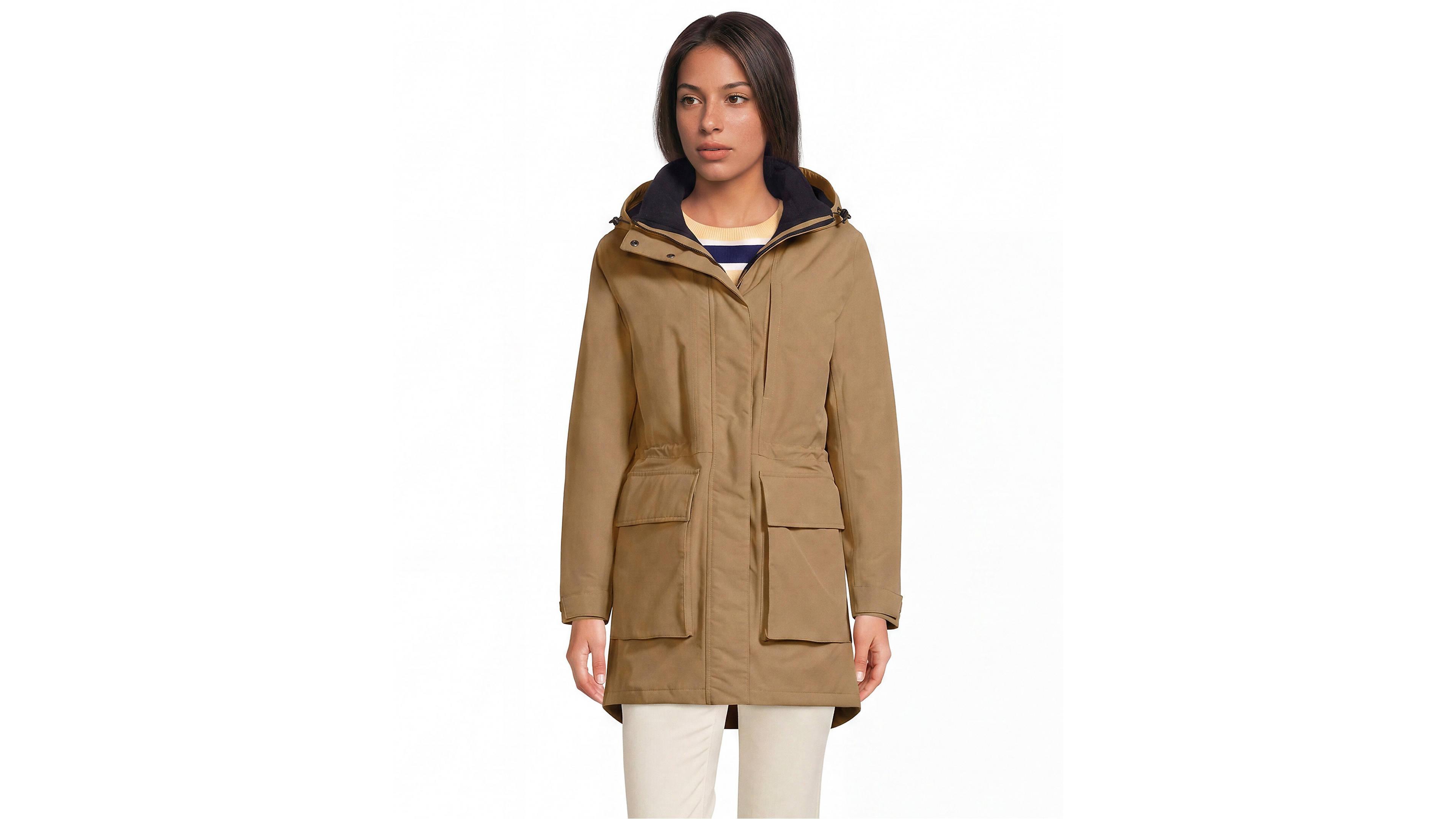Lands' End Women's Squall Waterproof Insulated 3 1 Winter Parka