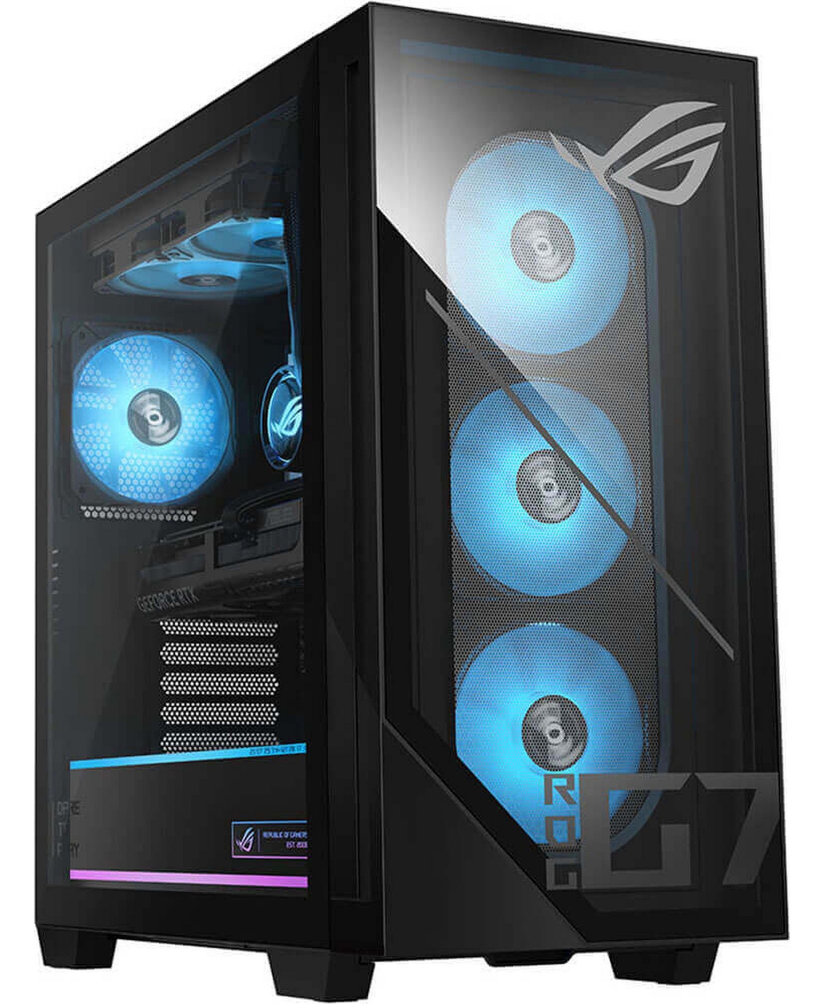 Asus Rog G700 Liquid-Cooled Gaming Desktop, Core Ultra 7 265KF - Black