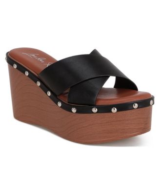 Women's Ciriya Criss Cross Straps Wedge Heels