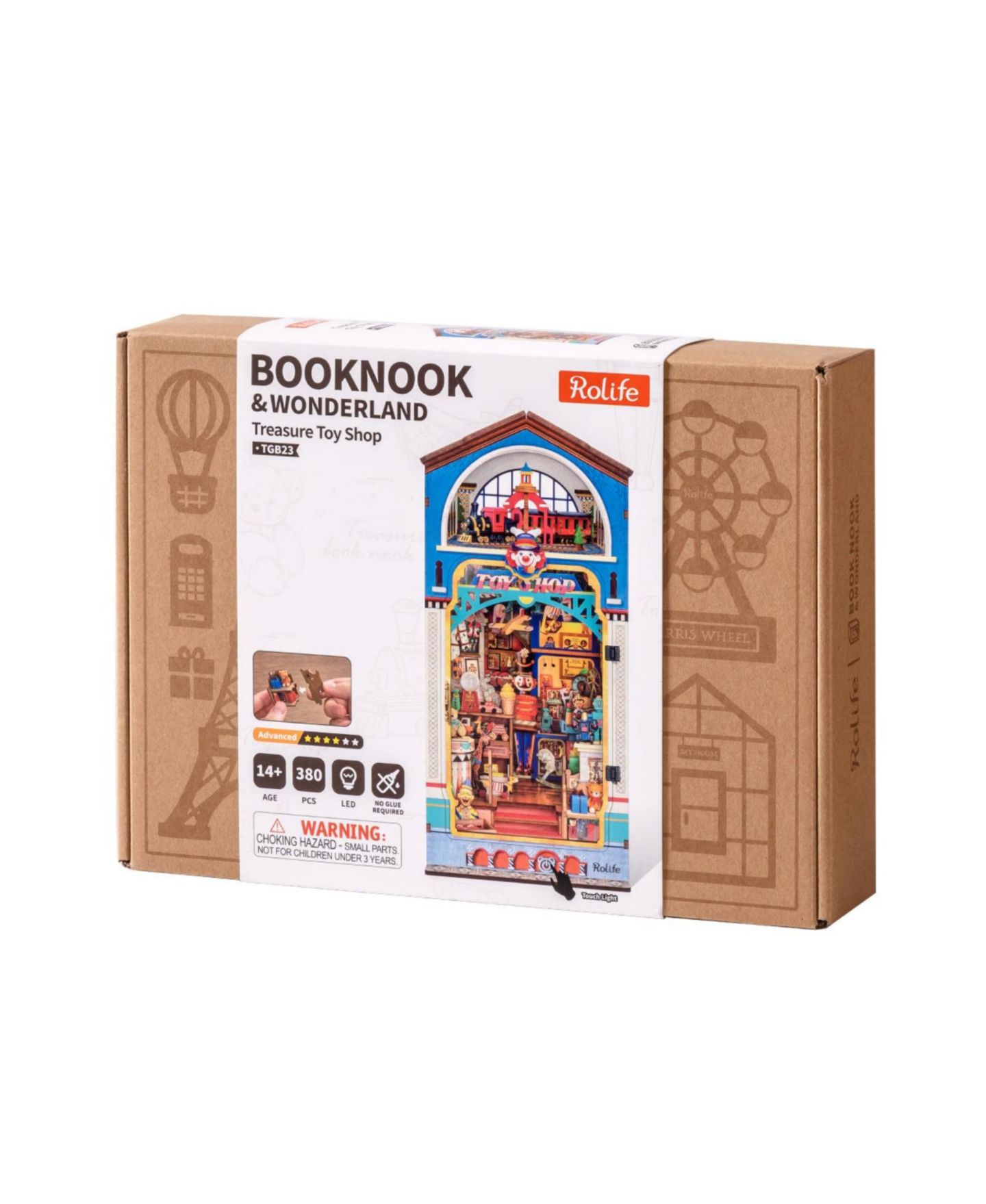 Детские игрушки Robotime Vintage Toy Shop 3D Wooden Puzzle Kit, от 14 лет — фото 7