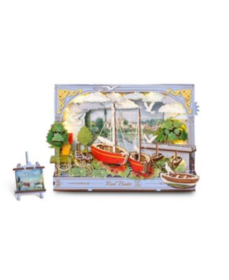 Red Boat 3D Wooden LED Puzzle, Ages 14+