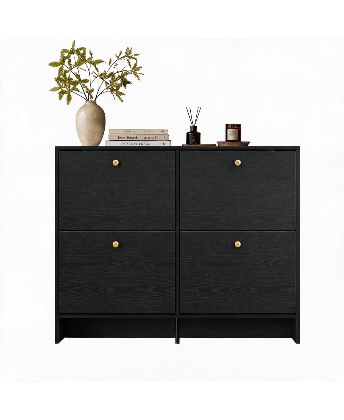 gaomon Shoe Cabinet Storage, Hidden Shoe Rack with 4 Flip Drawers