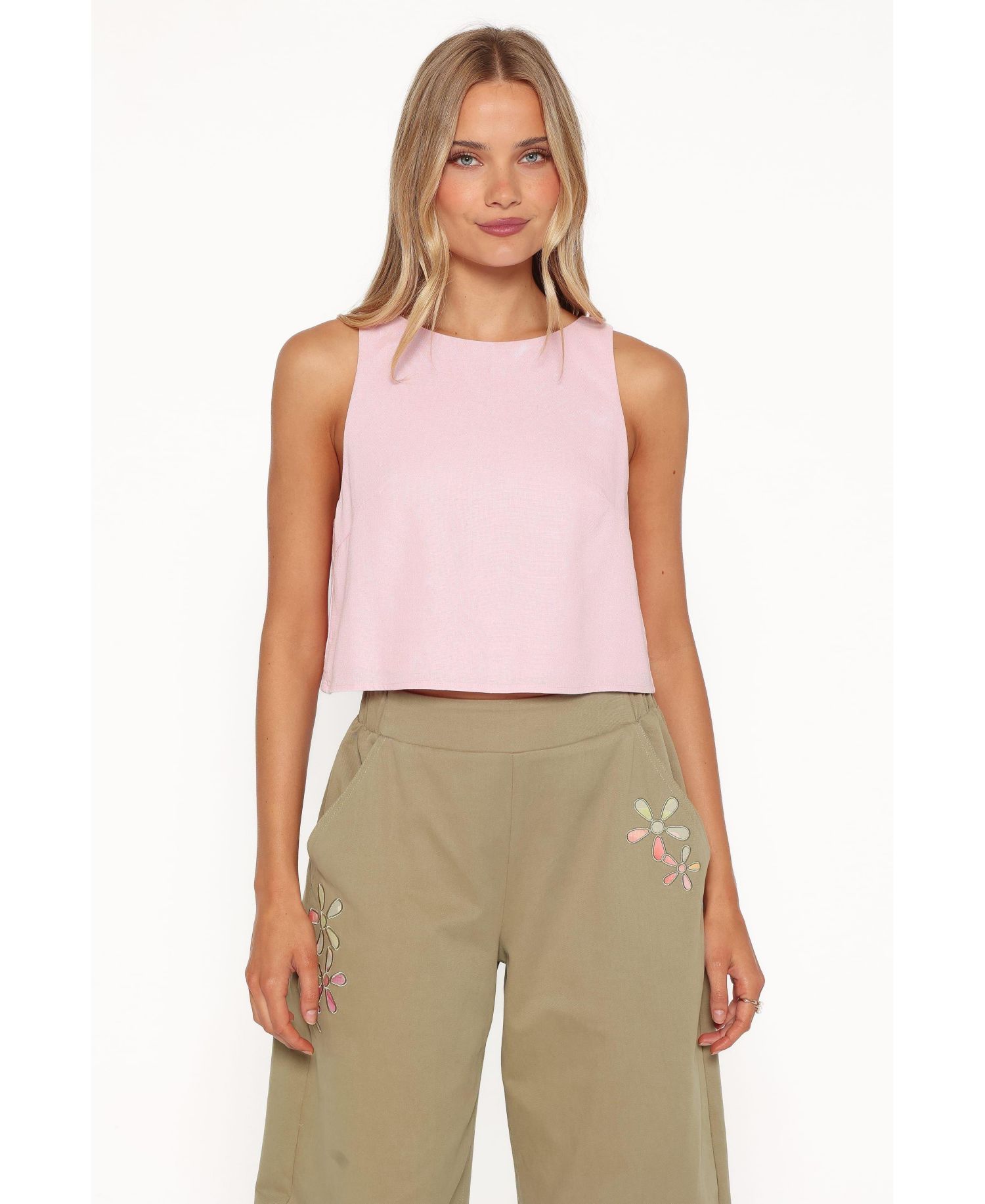 Women's Madison Cropped High-Neck Tank Top