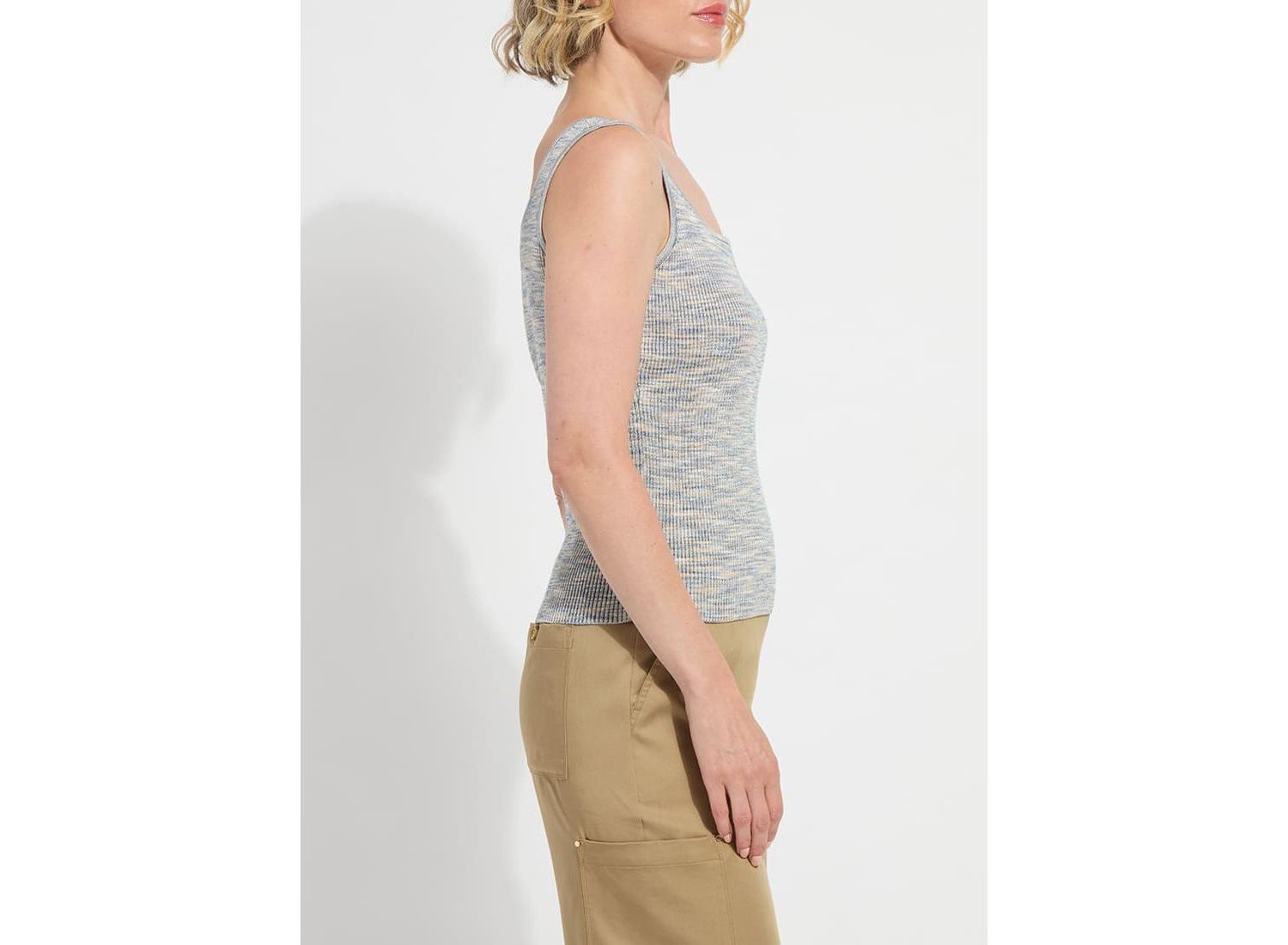 Women's Junie Space Dye 4-way Stretch Fitted Tank Top