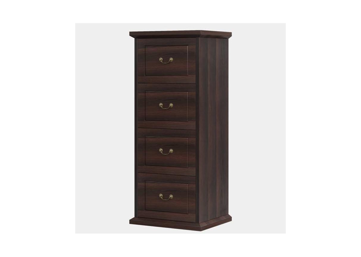 Slickblue 4-Drawer Vertical Filing Cabinet with Walnut Finish for Home Office