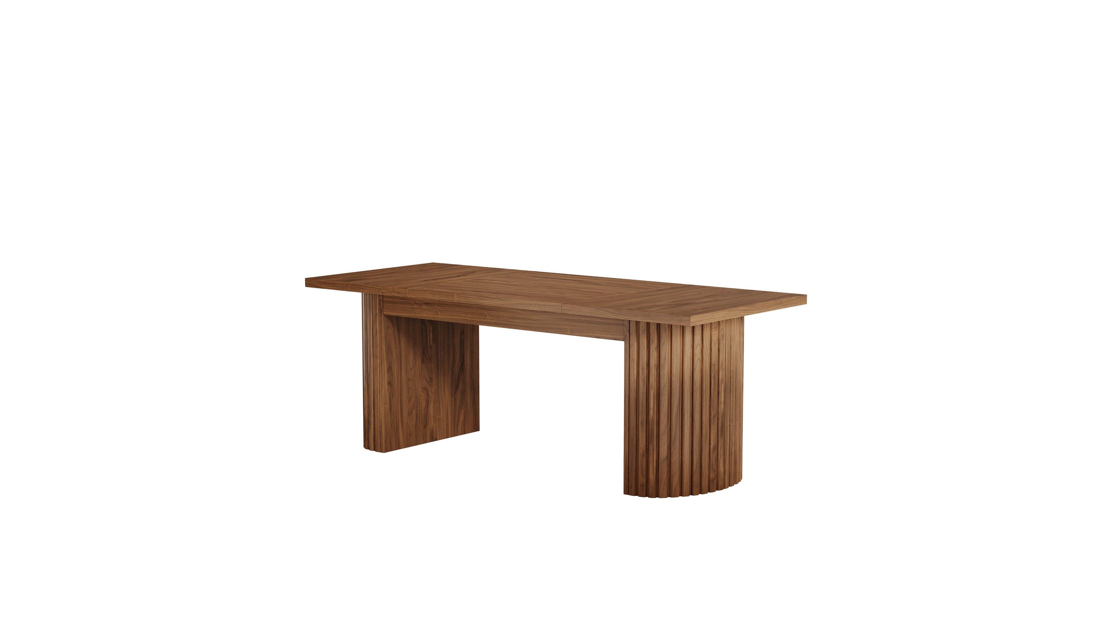Slickblue Farmhouse Kitchen Table with Dual Base for Dining Area