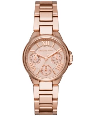 Michael Kors - Women's Mini Camille Rose Gold-Tone Stainless Steel Bracelet Watch 42mm MK6447