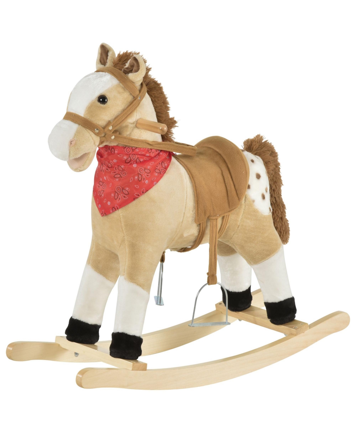 Sevorley Plush Rocking Ride-On Toy
