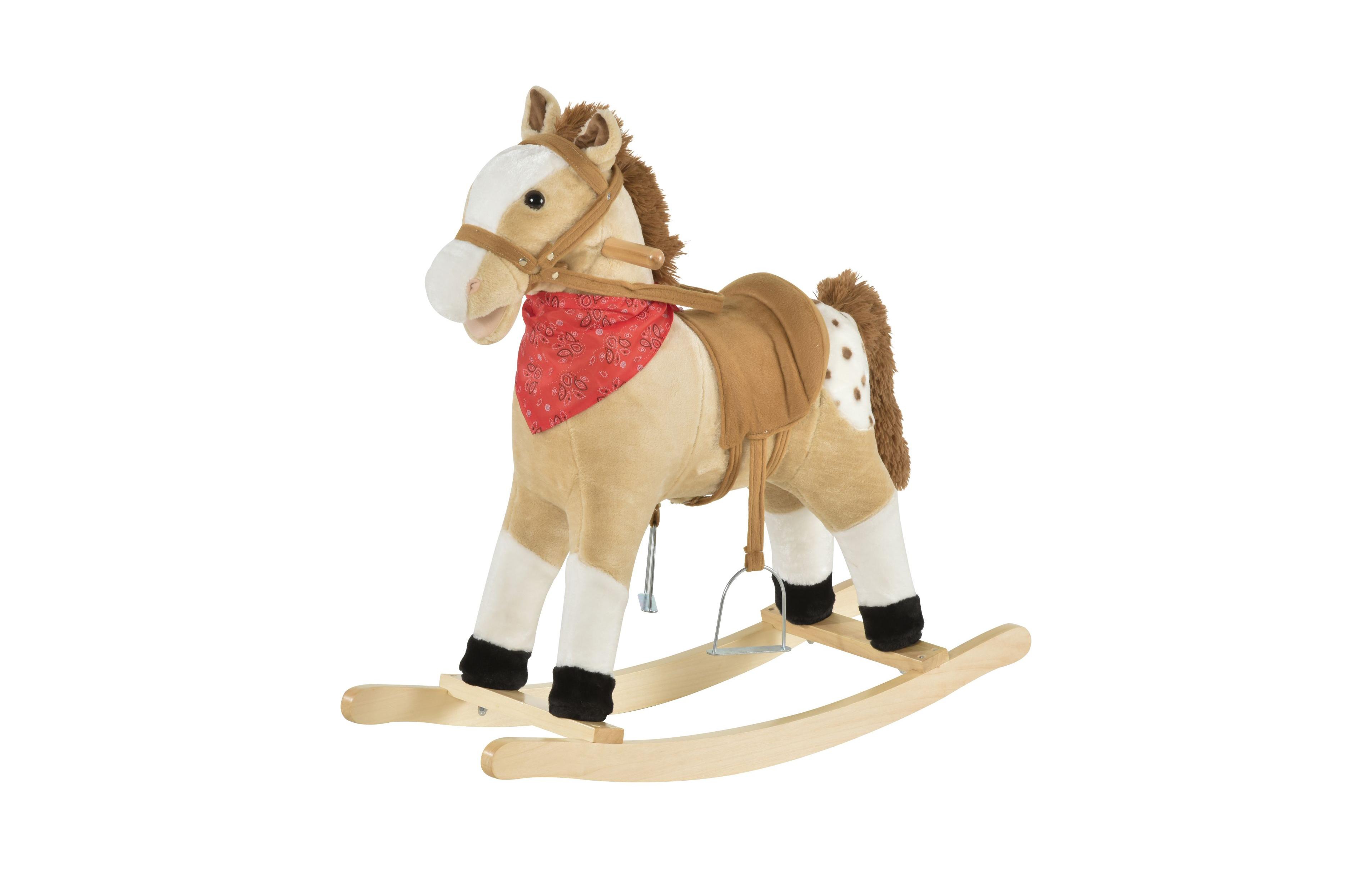 Sevorley Plush Rocking Ride-On Toy