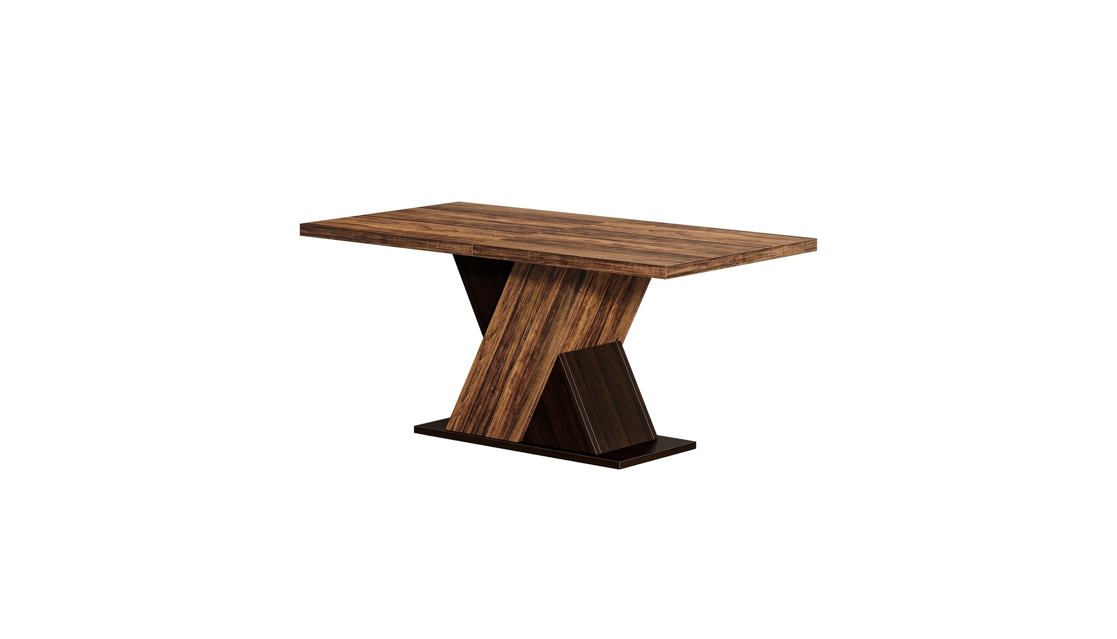 Slickblue Wooden Kitchen Dining Table for 4 to 6 People with Spacious Tabletop