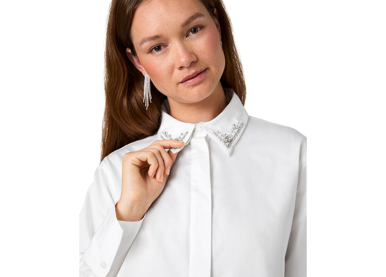 Women's Alexis Long-Sleeve Embellished Blouse