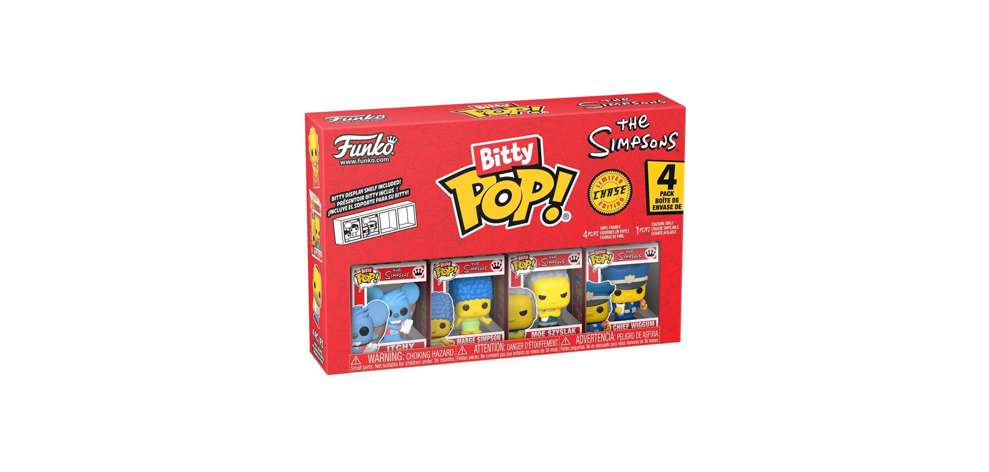 Funko Bitty Pop The Simpsons Series 2 Itchy 4-Pack Collectible Vinyl Figures, 3+