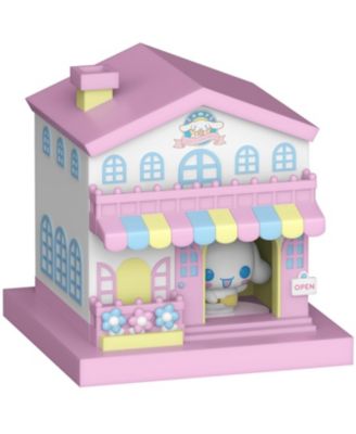 Bitty Pop Town Sanrio Cafe Cinnamoroll Acrylic Display Case 3-Piece Playset, Ages 3+