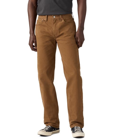 Мужские джинсы Levi's 514 Straight-Leg Stretch, цвет: Коричневый