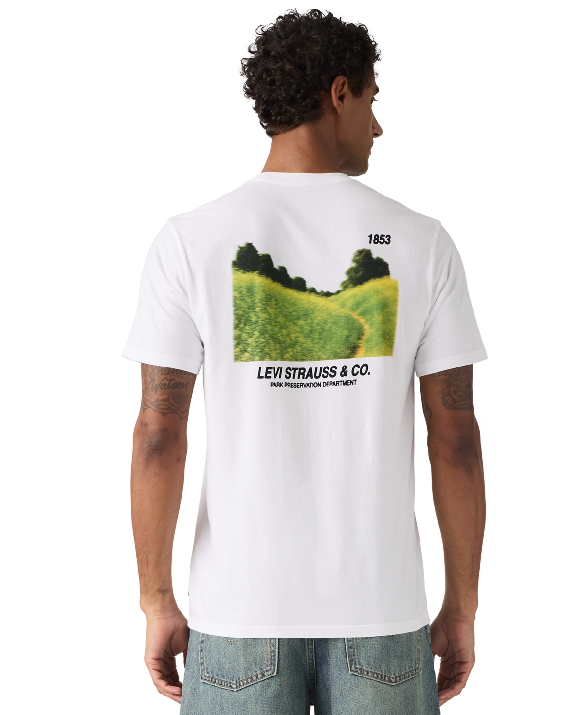 Levi's Men's Relaxed Fit Graphic T-Shirt - Preserevation White