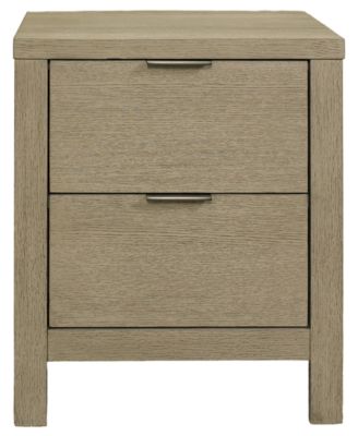 Furniture Cairo Wood 2-Drawer Nightstand