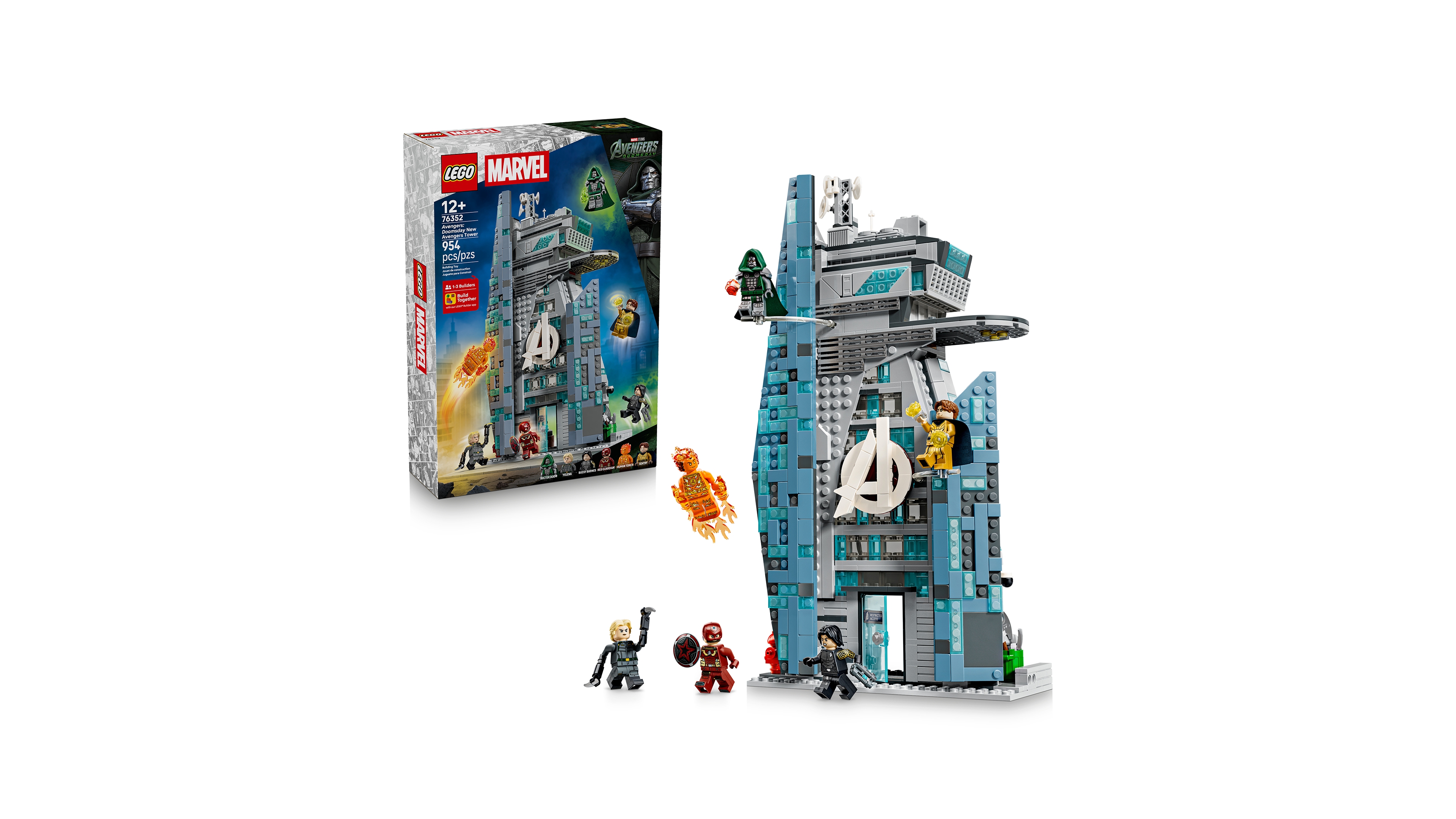 Lego Marvel Avengers: Doomsday New Avengers Tower 76352 954-Piece Building Set, Ages 12+