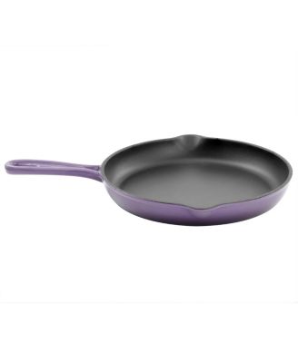 Round 10.25 Inch Enameled Cast Iron Skillet
