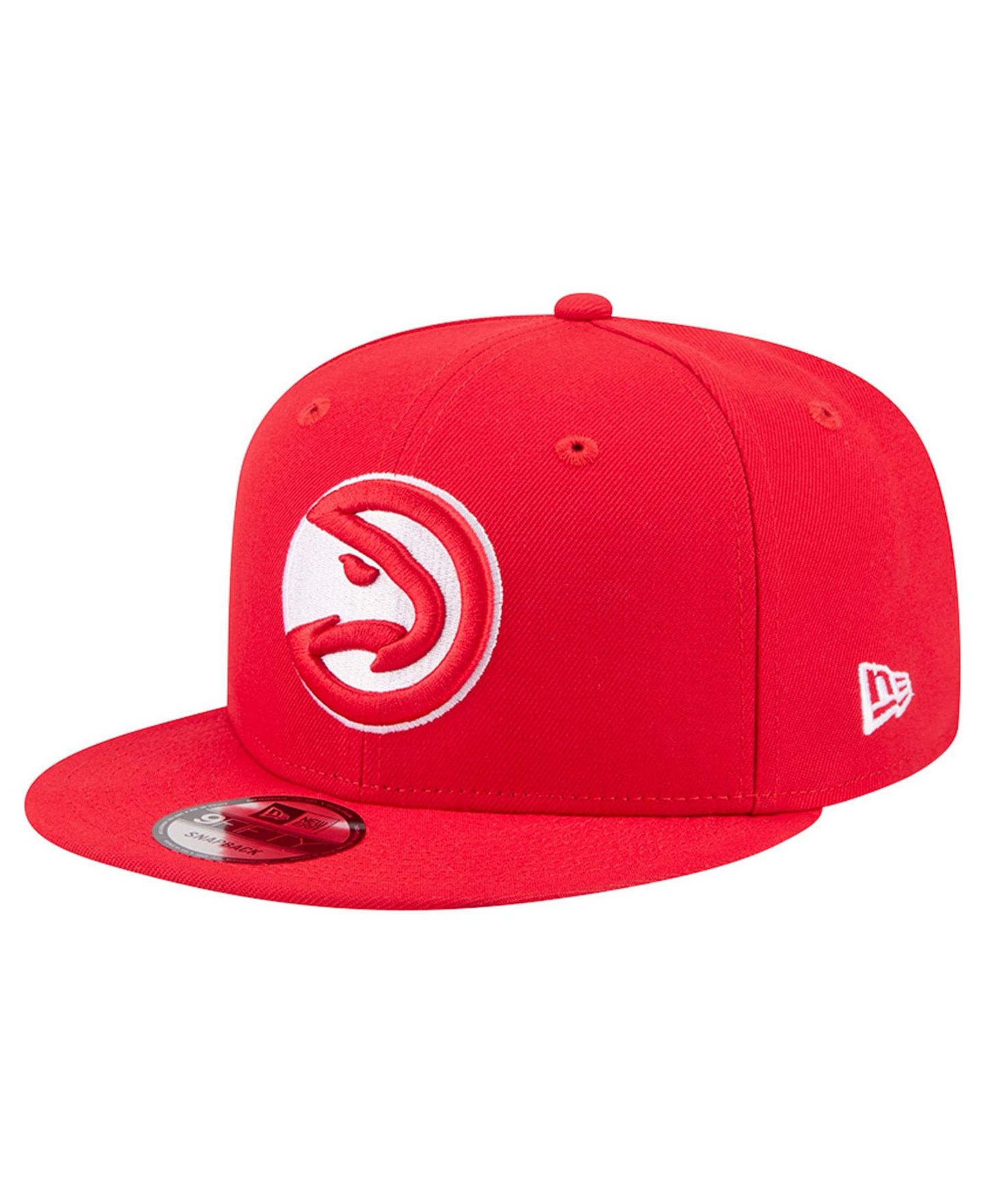 Мужская кепка New Era Red Atlanta Hawks Team 9FIFTY Snapback Hat — фото 1