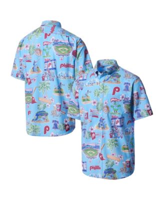 Men's Big & Tall Philadelphia Phillies Scenic Short-Sleeve Button-Down Shirt