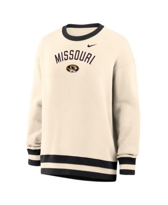 Women's Natural Missouri Tigers Oversized Phoenix Fleece Sweatshirt